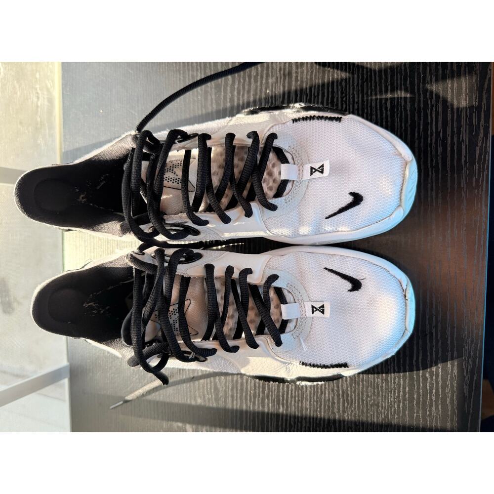 Nike PG 5 TB White Black Basketball Shoes Youth Size 6 / Women’s 7.5 Paul George - Picture 3 of 8